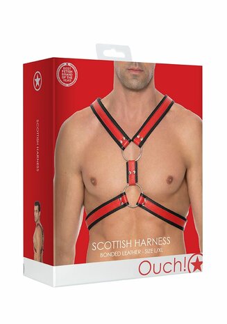 Schotse Leren Harnas - L/XL L/XL