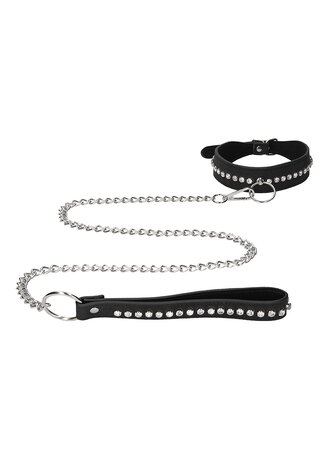 Halsband met Riem en Diamantjes