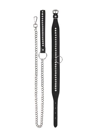 Halsband met Riem en Diamantjes