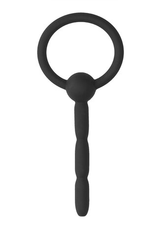 Siliconen Penis Plug met Ring - 8 mm