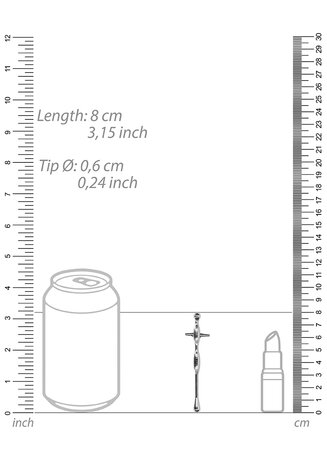 Penis Plug met Ribbels - 6 mm