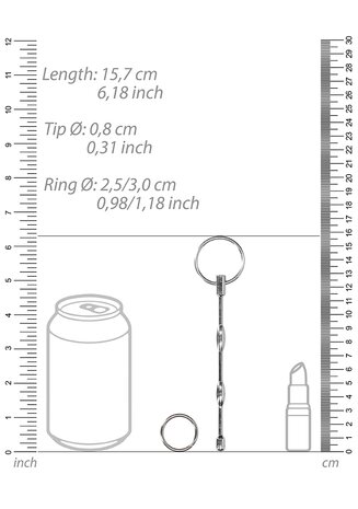 RVS Geribbelde Dilator - 8 mm