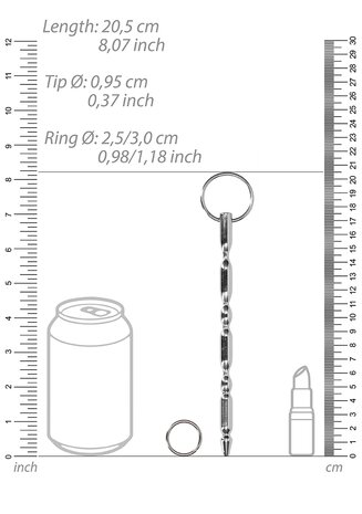 RVS Geribbelde Dilator - 9,5 mm