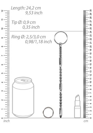 RVS Geribbelde Dilator - 9 mm