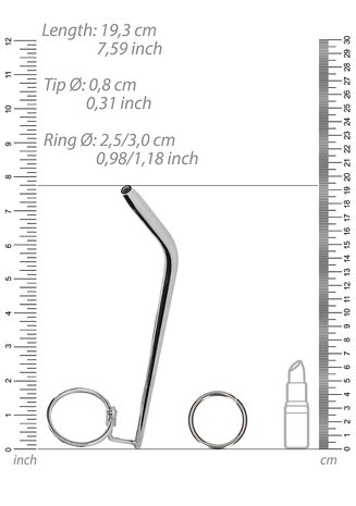 RVS Dilator met Eikelring - 8 mm
