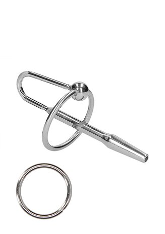 RVS Penisplug met Eikelring - 8 mm