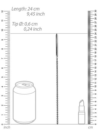 RVS Geribbelde Dilator - 6 mm