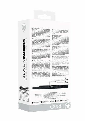 Klittenband Halsband met Tepelklemmen