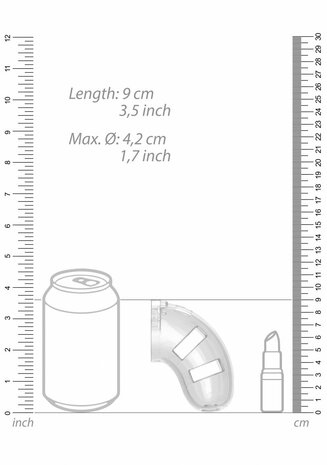 Model 10 Kuisheidskooi met plug - 9 cm