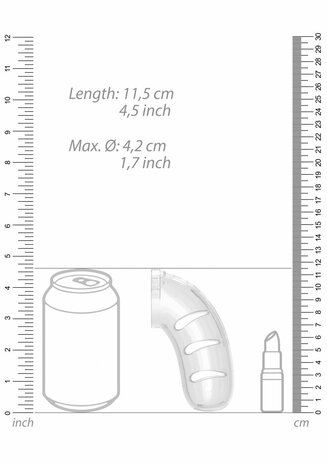 Model 11 Kuisheidskooi met plug - 11,5 cm