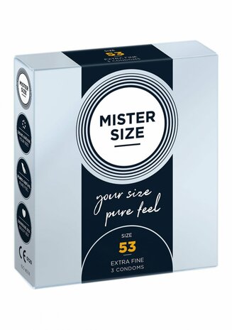 Pure Feel - Kondooms 53 mm - 3 pack