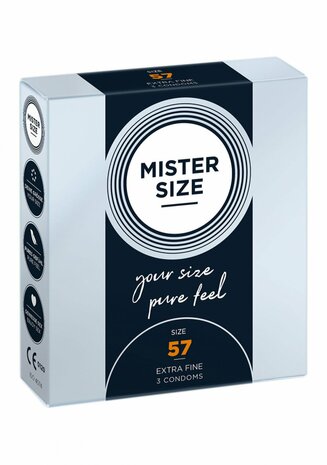 Pure Feel - Kondooms 57 mm - 3 pack