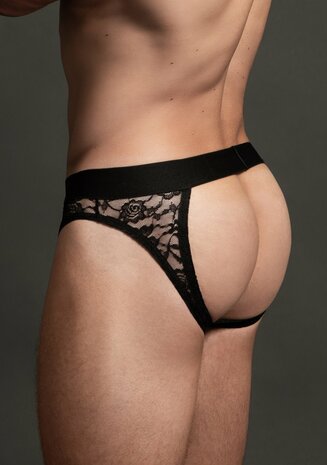 Kanten Slip met Open Achterkant S/M