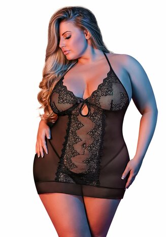 Nachthemd & G-String Set - M S/M