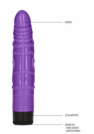 Lichte Realistische Dildo-Vibrator - 20 cm