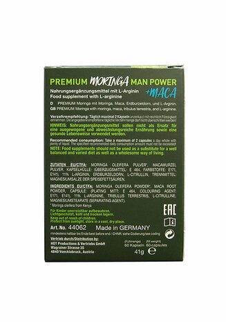 HOT Moringa Man Power Caps - 60 pcs