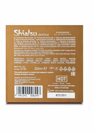 SHIATSU Pheromon Fragrance Man - Darkblue - 50 ml