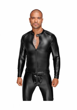 Wetlook Jack met PVC Plooien - S S