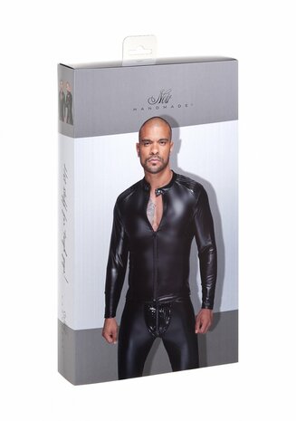 Wetlook Jack met PVC Plooien - S S