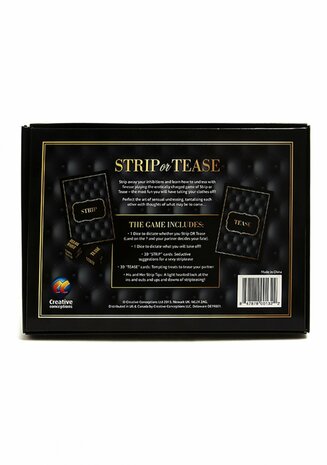 Strip or Tease - Sexy Kaartspel met Dobbelstenen