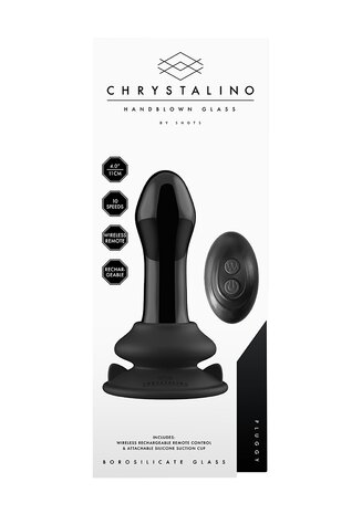 Pluggy - Glazen Vibrator met afstandbediening