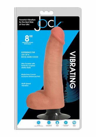 Vibrerende Dildo met Ballen - 20,5 cm