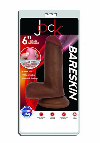Bareskin Dildo met Ballen - 15 cm