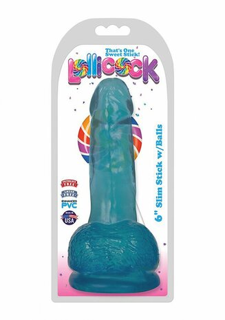 Slim Stick Berry Ice - Dildo met ballen - 15 cm