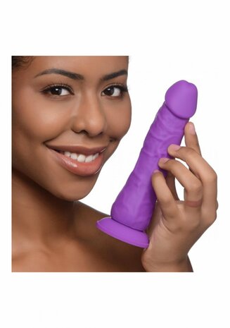 Silicone Dildo zonder Ballen - 18 cm