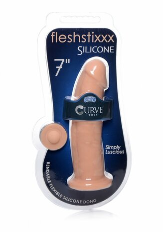 Silicone Dildo zonder Ballen - 18 cm