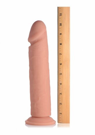 Vibrerende Siliconen Dildo met Afstandsbediening - 25,5 cm