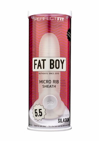 Fat Boy Micro Ribbed Sheath - Dildo - 14 cm