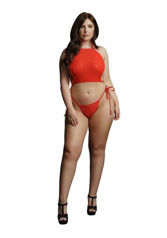 Sexy Strass Top en String - Plus Size Queen Size