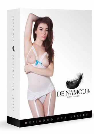 Garter Dress with Peek-a-Boo Bra & String L/XL