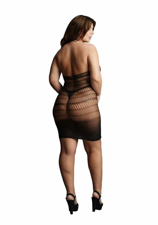 Lingerie Jurkje met Kant en Hoge Nek - Plus Size OSX
