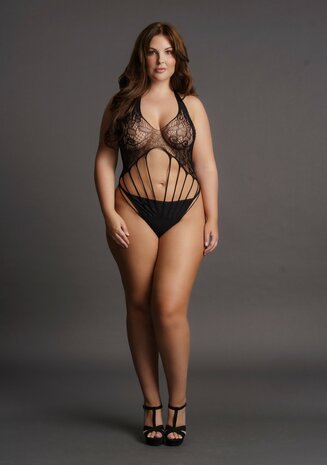 Teddy met Kanten Haltertop - Plus Size OSX