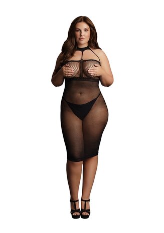 Lingerie Jurkje met Hoge Hals - Plus Size OSX