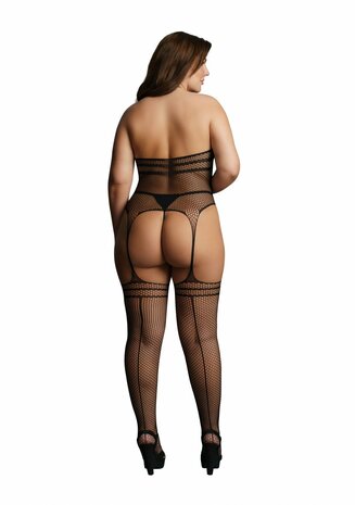Bodystocking met Bretels en Bandjes - Plus Size OSX