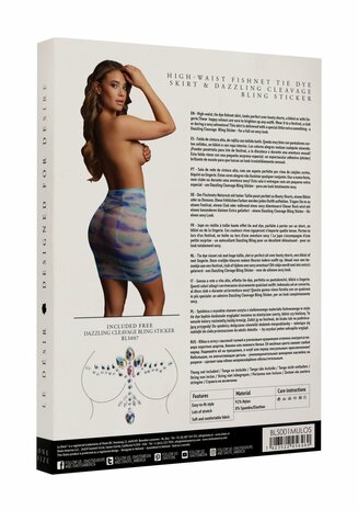 Visnetrok met Hoge Taille en Dazzling Sticker - One Size O/S