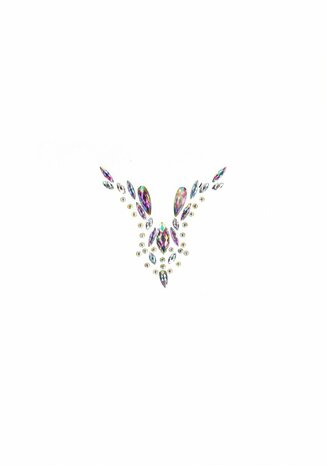 Dazzling Deep-V Cleavage Bling Sticker O/S