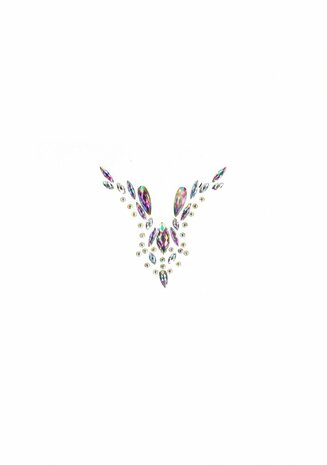 Dazzling Deep-V Cleavage Bling Sticker O/S