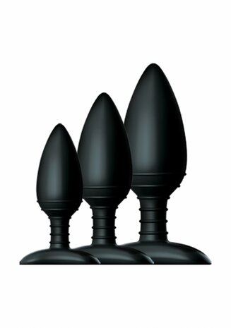 Butt Plug Trio - 3 Stevige Siliconen Butt Plugs