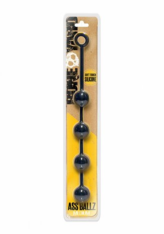 Ass Ballz - Clamshell Anal Beads - M