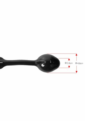 Armour Tug Lock - Cockring met Ball Strap en Butt Plug
