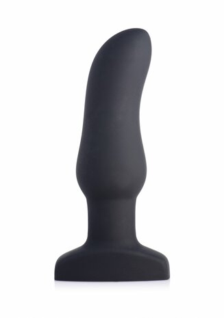 Opblaasbare Gebogen Vibrerende Siliconen Butt Plug