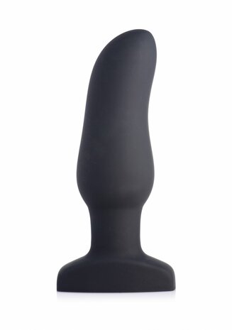 Opblaasbare Gebogen Vibrerende Siliconen Butt Plug
