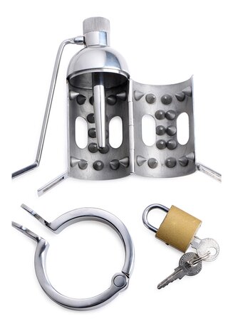 Spiked Chamber Chastity Cage