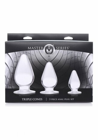Triple Cones - Butt Plug Set - 3 Stuks