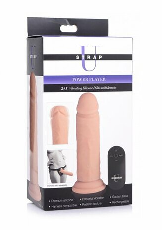 Power Player - Vibrerende Dildo met Afstandsbediening