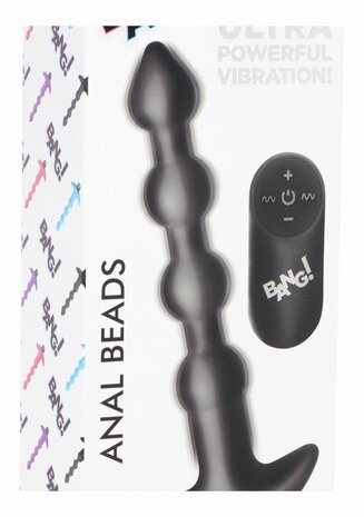 Vibrating Silicone Anal Beads and Remote Control